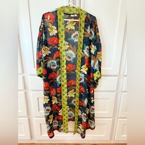 Floral Long Cardigan